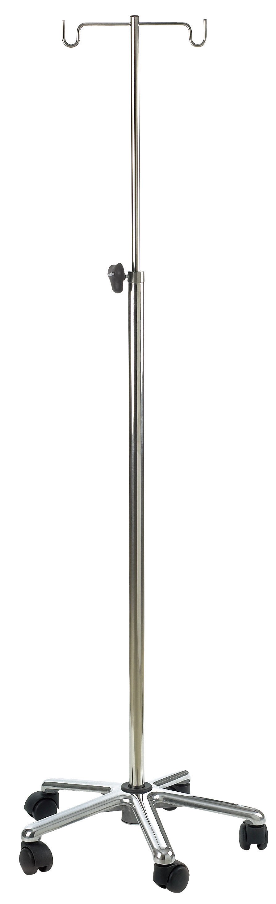 POTENCE (PORTE SERUM)TELESCOPIQUE EN ALUMINIUM